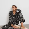 Gina Tricot Nicole Pyjamas Shirt Black/beige outlet 8