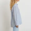 Gina Tricot Gizem Oversized Poplin Shirt Stripe grande promotion 10