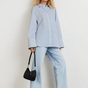 Gina Tricot Gizem Oversized Poplin Shirt Stripe grande promotion 6