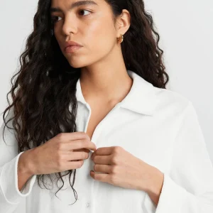 Gina Tricot Amelia Towelling Shirt Offwhite Acheter 6