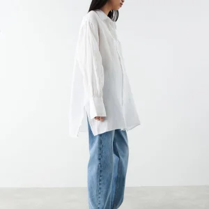 marques de renommée Gina Tricot Aliette Linen Shirt White 6