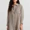 achetez pas cher Gina Tricot Aliette Linen Shirt Lt Linen Beige 8