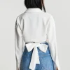en ligne Gina Tricot Mira Open Back Shirt Offwhite 10