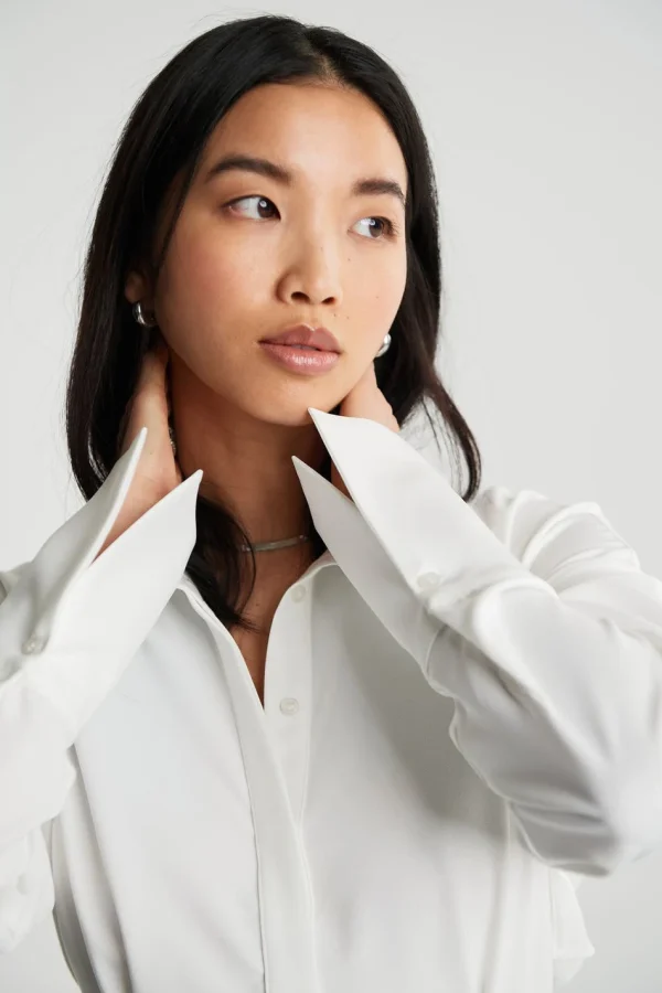 en ligne Gina Tricot Mira Open Back Shirt Offwhite 3