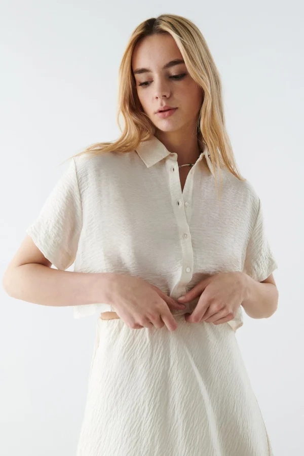 Gina Tricot Ann Shirt Eggnog guranteed de qualité 3