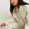 Gina Tricot Mel Cord Shacket Almond Milk à prix d'occasion 10