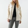 a Prix Discount Gina Tricot Rory Flannel Shirt Offwhite 8