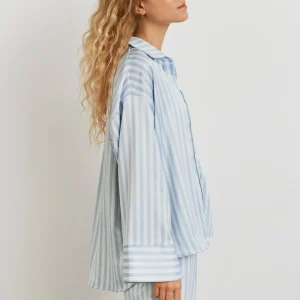 mode pas cher Gina Tricot Hanna Oversized Shirt Blue/stripe 6