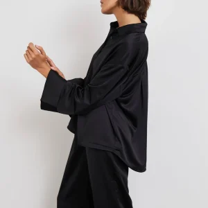 meilleur cadeau Gina Tricot Hanna Oversized Shirt Black 6