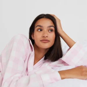 magasin en ligne france Gina Tricot Linn Flannel Shirt Pink Check 6