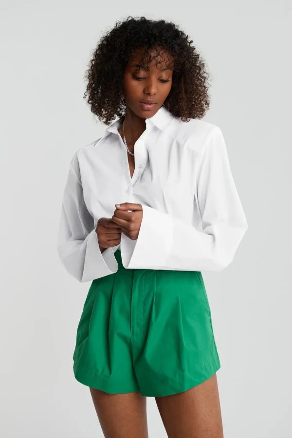 Gina Tricot Lena Shirt White exclusivement disponibles 1
