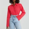 Gina Tricot Lena Shirt Hibiscus Boutique officielle 8