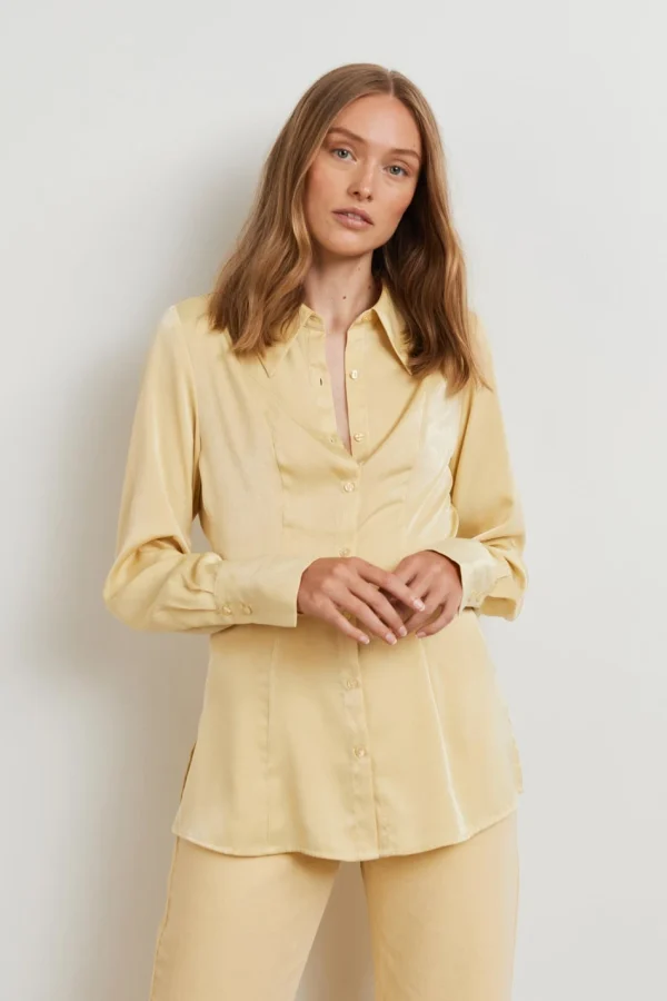 magasin pour Gina Tricot Liv Shirt Reed Yellow 1