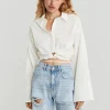 Gina Tricot Enya Shirt White boutique en ligne 8