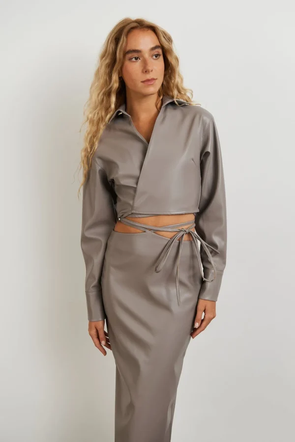 Gina Tricot Miriam Pu Shirt Rock Ridge pas cher 1