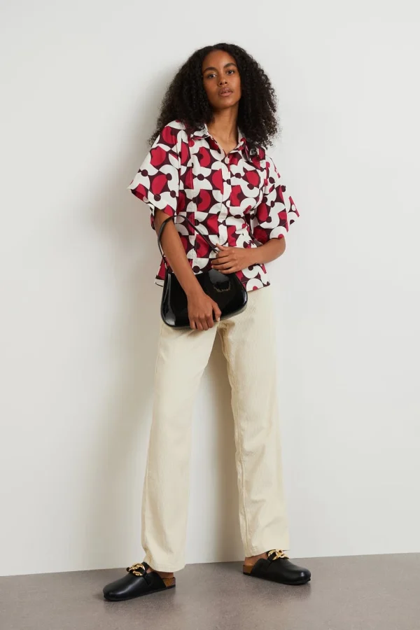 Gina Tricot Cass Shirt Round Geo Aop site officiel 3