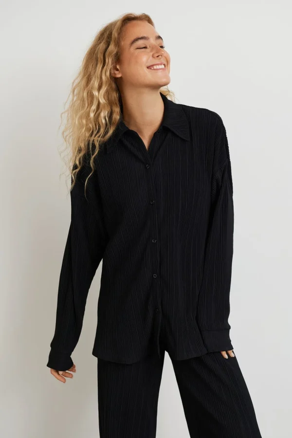 Gina Tricot Nella Shirt Black garantie de qualité 1