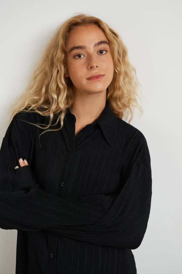 Gina Tricot Nella Shirt Black garantie de qualité 3