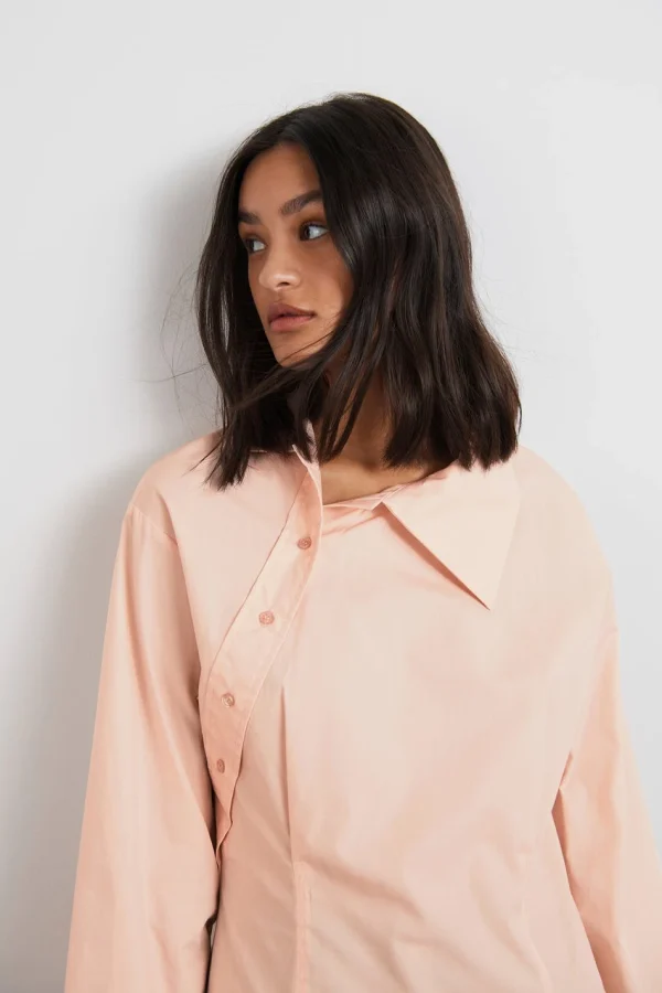 Gina Tricot Simona Shirt Light Pink solde en ligne 3