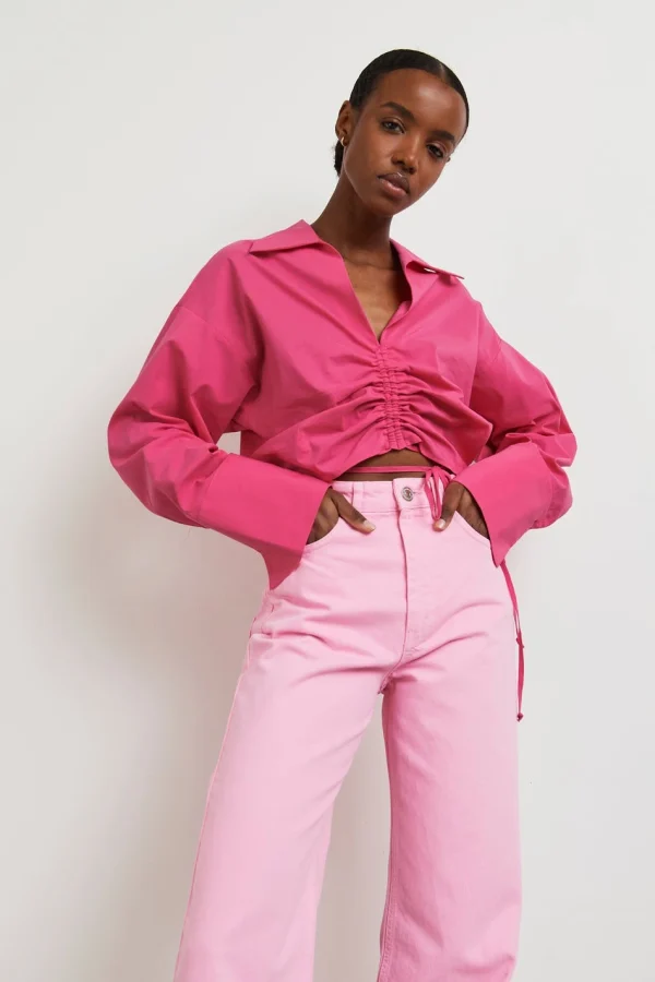 Gina Tricot Eya Shirt Shocking Pink pas cher 3