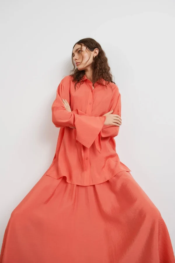 Gina Tricot Lollo Shirt Emberglow Prix très abordable 1