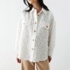marque pas cher Gina Tricot Maria Fuzzy Shirt Offwhite 10