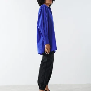 Gina Tricot Aliette Poplin Shirt Royal Blue Livraison internationale 6
