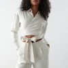 Gina Tricot Avery Tie Shirt Beige meilleur service 8