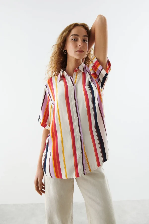 Gina Tricot Malou Shirt Mexico Colorful soldes de Noël 1