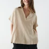 Gina Tricot Aysel Shirt Oxford Tan boutique en france 8