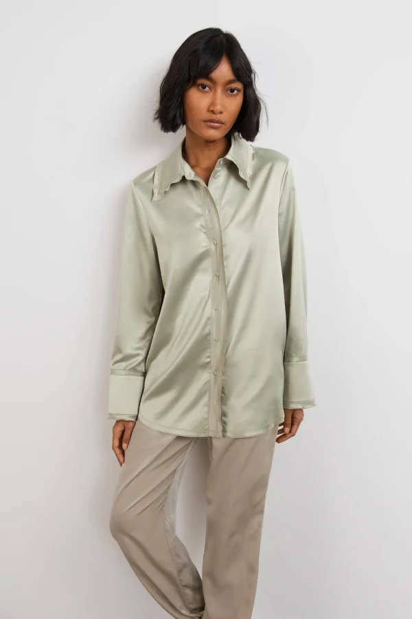 Gina Tricot Anny Shirt Abbey Stone Neuve avec étiquette 1
