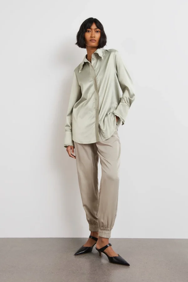 Gina Tricot Anny Shirt Abbey Stone Neuve avec étiquette 3