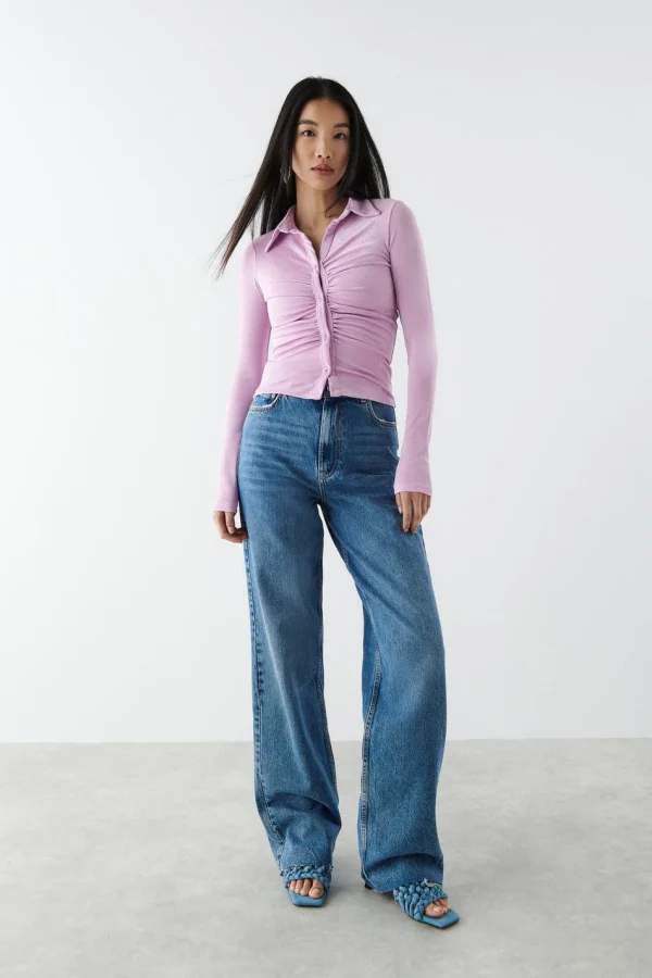 Gina Tricot Didi Shirt Orchid Bloom Top ventes 3