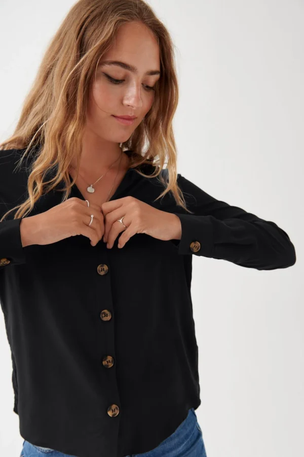 officiel Gina Tricot Wendy Shirt Black 3