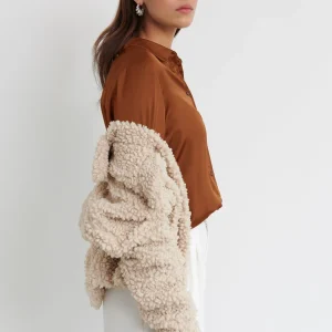 vente à bas prix Gina Tricot Linnea Satin Shirt Partridge 6