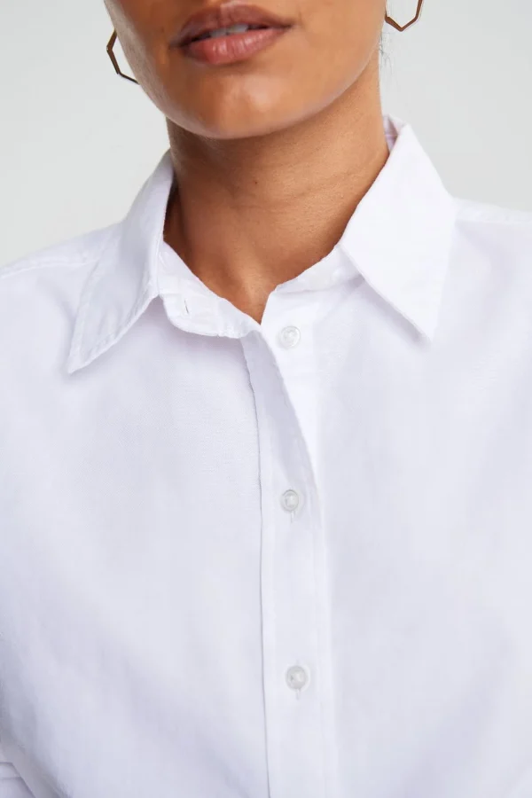 Gina Tricot Freya Shirt White Service Clients Dédié 3