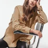 Gina Tricot Wellie Corduroy Shirt Camel Beige boutique en france 10