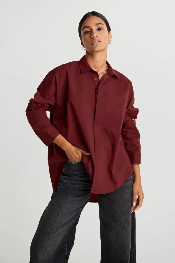 Gina Tricot Blenda Shirt Fired Brick Boutique officielle 3