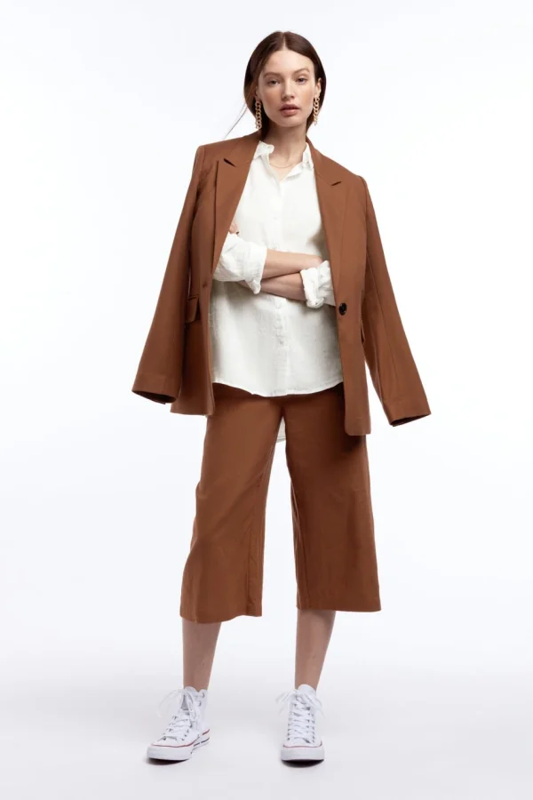 Gina Tricot Kimberly Linen Shirt Offwhite meilleur service 3