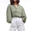 styles dernier cri Gina Tricot Mirabelle Shirt Seagrass 10