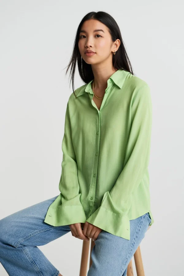 REMISE Gina Tricot Hilma Shirt Nile Green 1