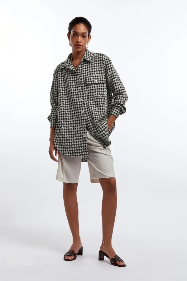 achat pas cher Gina Tricot Zendaya Shirt Dogtooth 1
