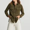 se précipiter pour acheter Gina Tricot Cory Corduroy Shirt Green 10