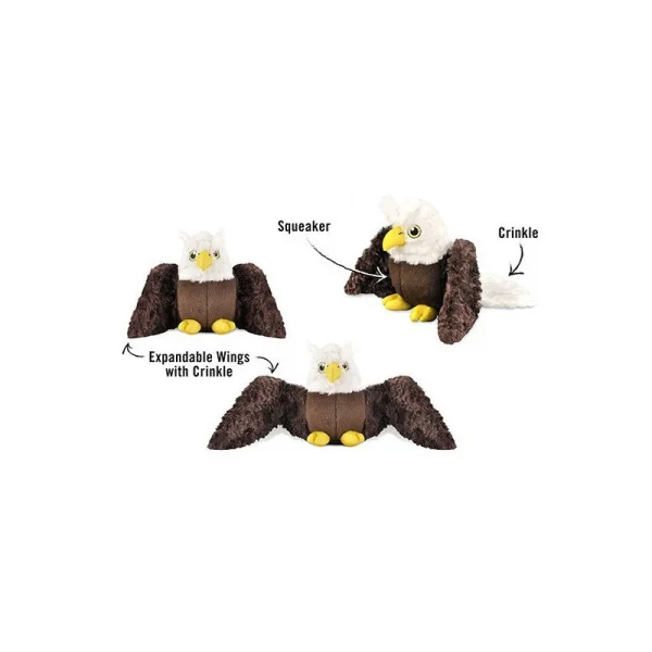 Livraison rapide Peluche Aigle – Fait Main – Sifflet Intégré 4