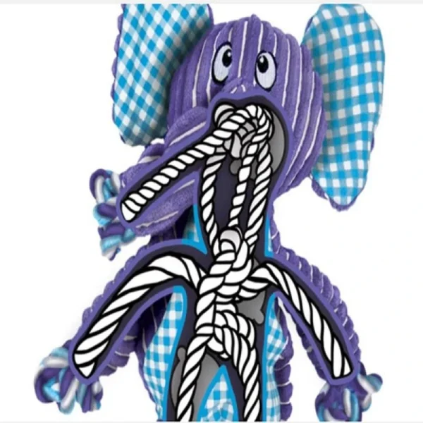 marque pas cher Grande Peluche “Floppy” Elephant (Kong Floppy Knots) 3