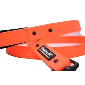 mode Laisse Animalin® Fluo 150 Cm – 2 Larg./2 Couleurs – Mousq. Noir 8