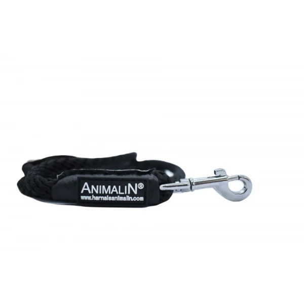 excellents soldes Laisse Corde Animalin® Noire 1,2 M – 3 Diam. – Mousqueton Noir Ou Inox 1