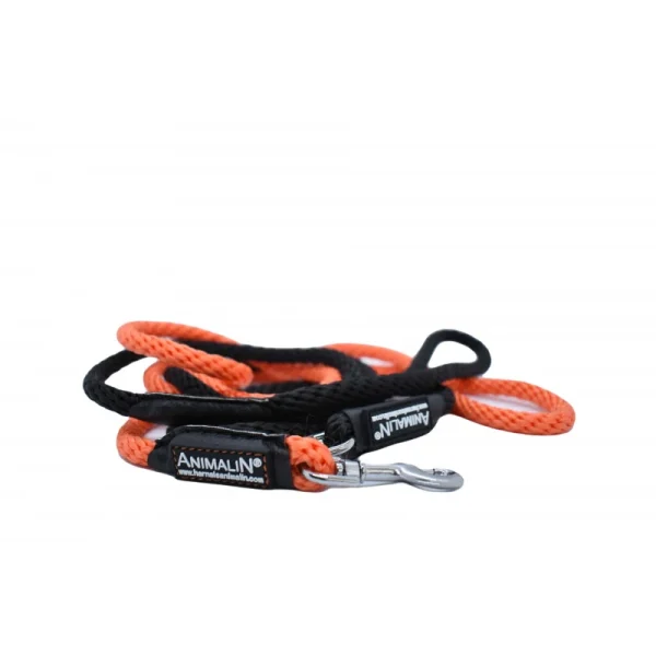 excellents soldes Laisse Corde Animalin® Noire 1,2 M – 3 Diam. – Mousqueton Noir Ou Inox 9