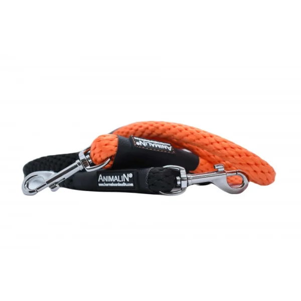 excellents soldes Laisse Corde Animalin® Noire 1,2 M – 3 Diam. – Mousqueton Noir Ou Inox 10
