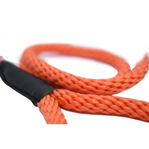 Laisse Corde Animalin® Orange 1,2 M – 3 Diam. – Mousqueton Noir Ou Inox mode pas chere 3